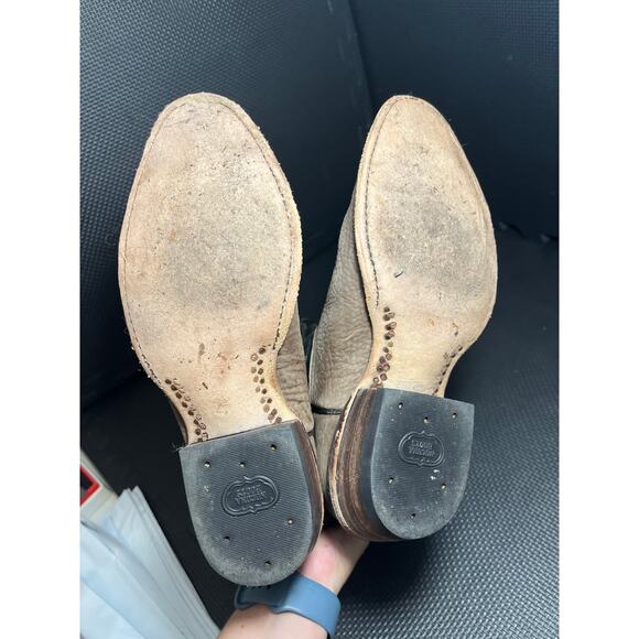 VINTAGE‎ NOCONA BROWN WESTERN COWBOY EMBROIDERED LEATHER BOOTS SIZE 6 C Womens - Picture 6 of 10